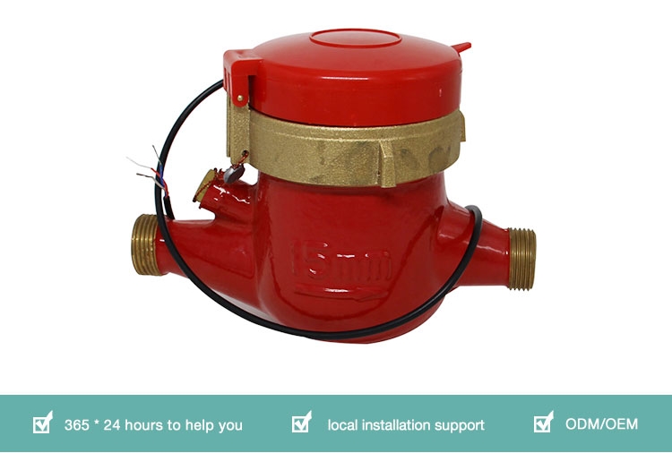 product-750-506 Domestic multi jet water meter for hot water 3/4inches