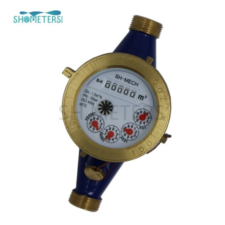 Brass Body Multi Jet Water Meter