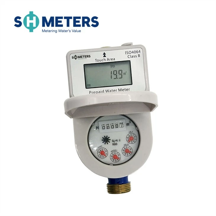 Digital IC Card Prepaid Water Meter with shut off Digital IC Card Prepaid Water Meter with shut off