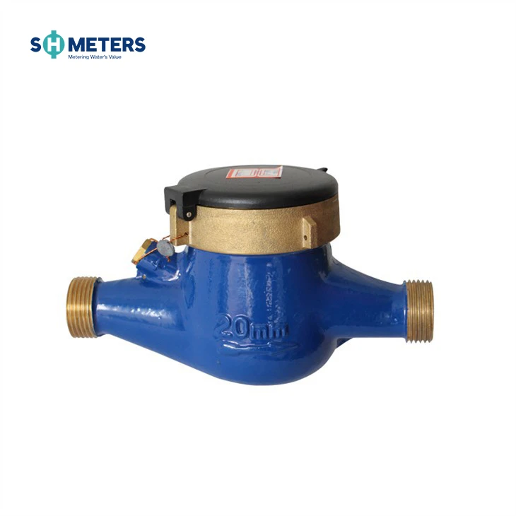 Dry-dial Brass/Plastic Body MULTI-JET VANE WHEEL TYPE Water Meters