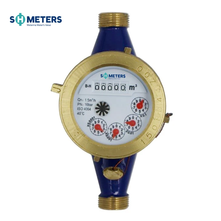 Multi Jet Dry Type Brass Water Meter