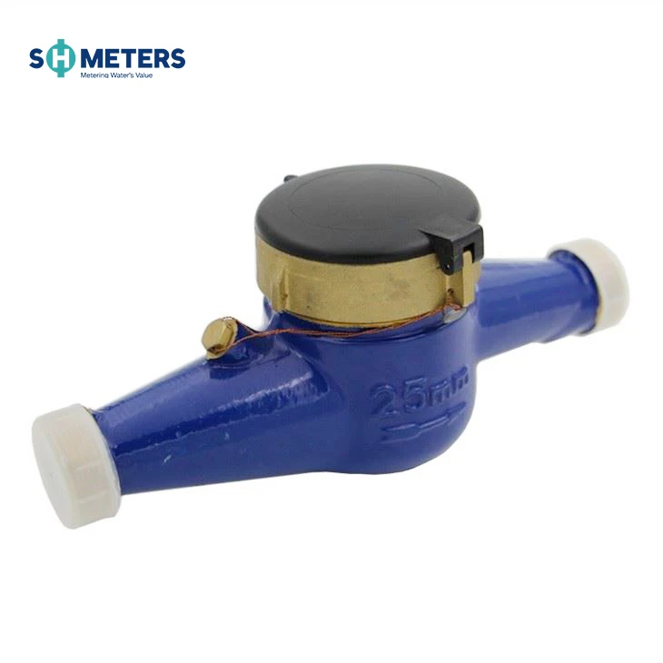 Multi Jet Plastic Cold Water Meter With Brass Thread