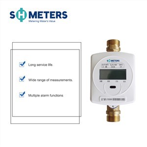 रिमोट रीडिंग अल्ट्रासोनिक वॉटर मीटर rs485 पल्स आउटपुट वॉटर फ्लो मीटर